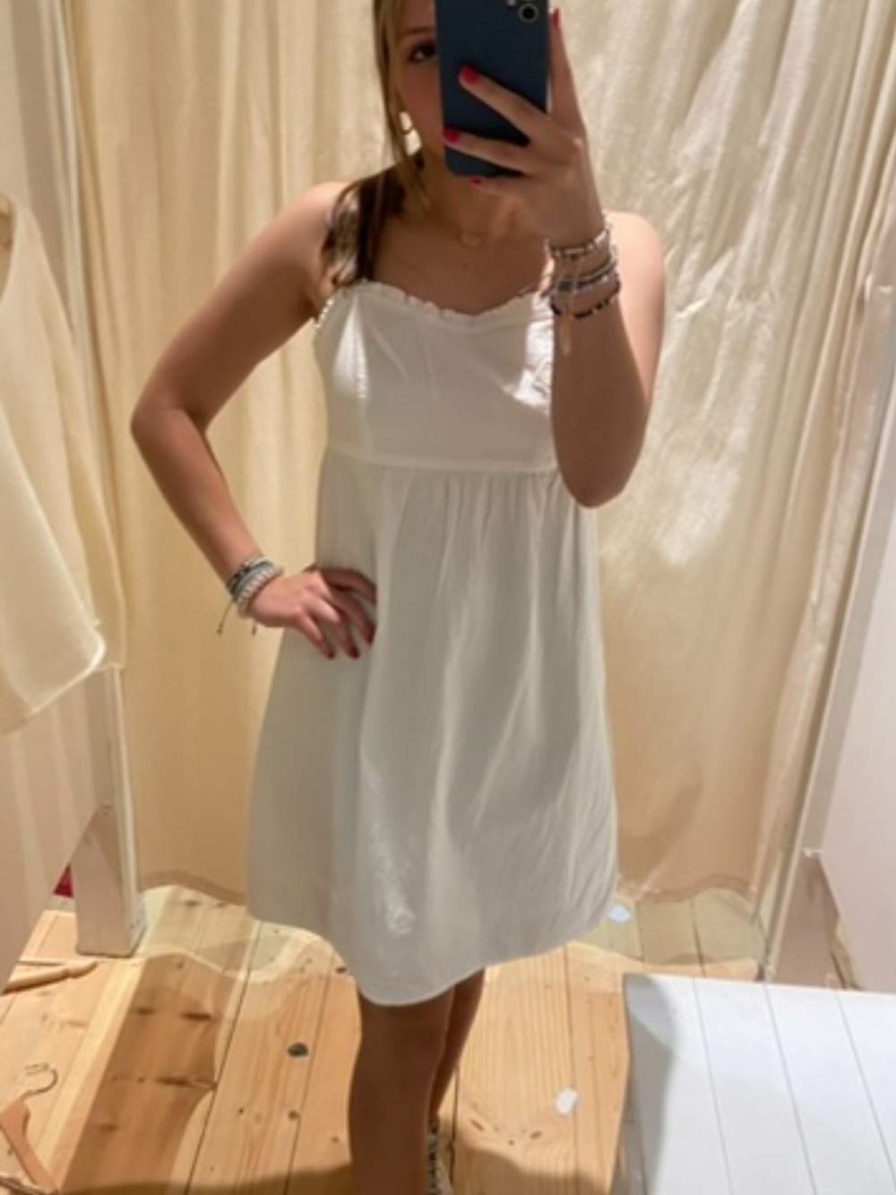 Brandy Melville White Sleeveless Sundress